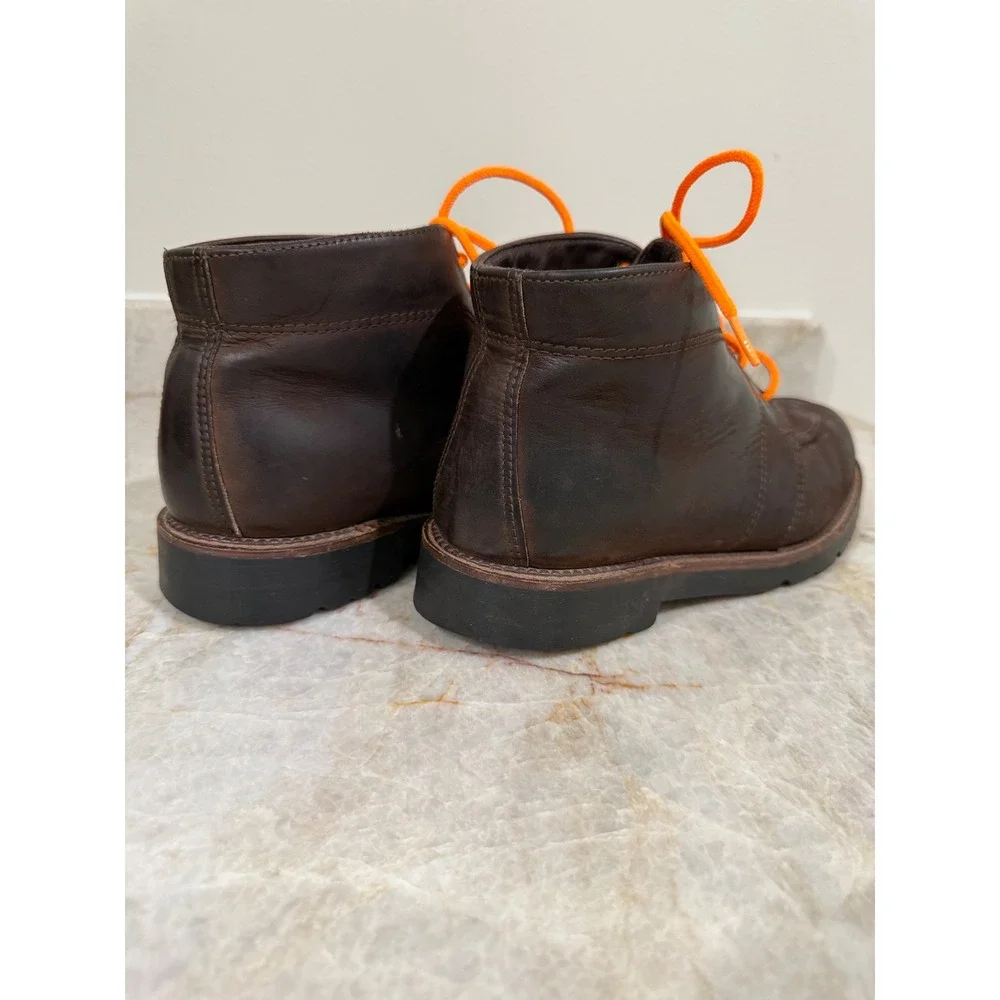 Vintage H.S. Trask Bison Leather Gore-Tex Moc Toe Chukka Boots USA Men's 8.5/9